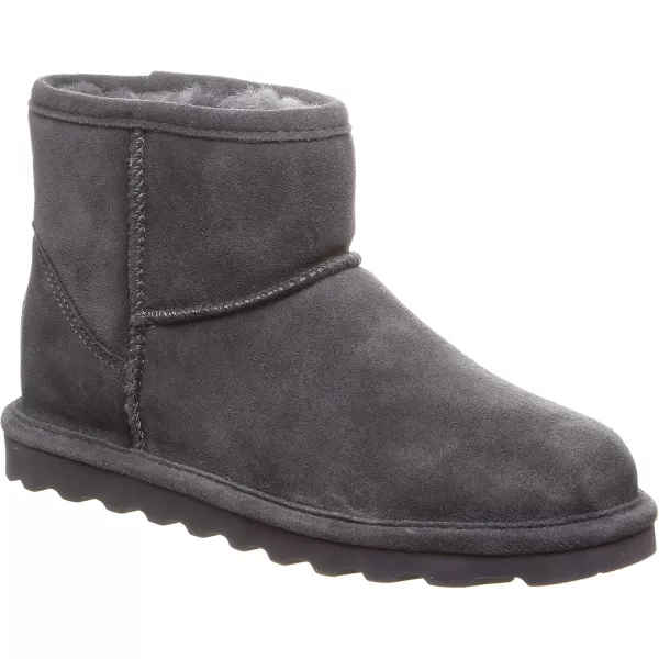 imageBEARPAW Womens Alyssa Multiple Colors  Womens Ankle Boot  Womens Slip On Boot  Comfortable Winter BootCharcoal