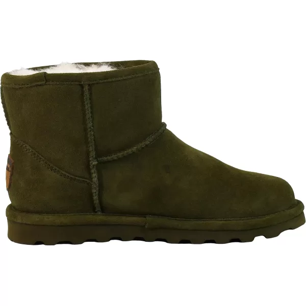 imageBEARPAW Womens Alyssa Multiple Colors  Womens Ankle Boot  Womens Slip On Boot  Comfortable Winter BootDark Olive