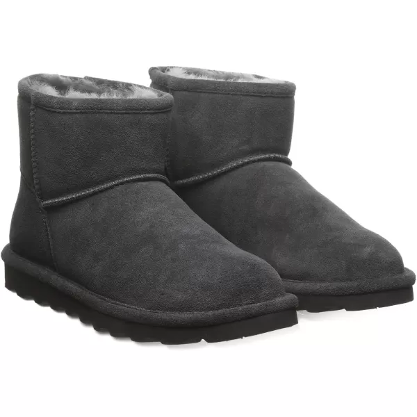 imageBEARPAW Womens Alyssa Multiple Colors  Womens Ankle Boot  Womens Slip On Boot  Comfortable Winter BootGraphite