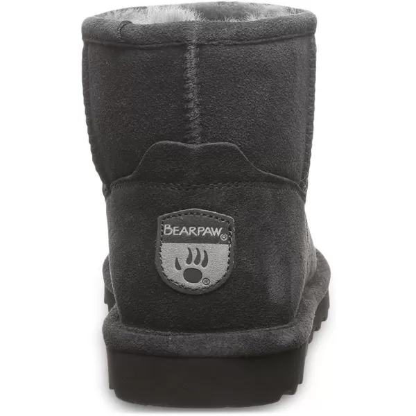 imageBEARPAW Womens Alyssa Multiple Colors  Womens Ankle Boot  Womens Slip On Boot  Comfortable Winter BootGraphite