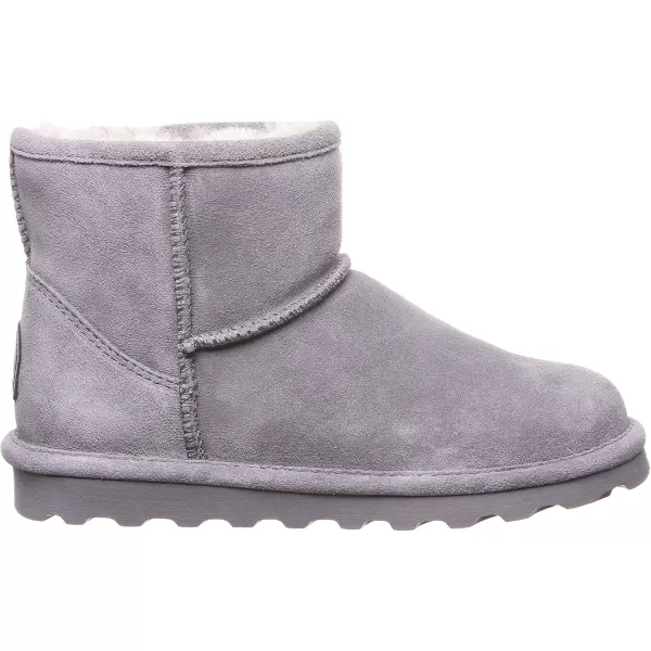 imageBEARPAW Womens Alyssa Multiple Colors  Womens Ankle Boot  Womens Slip On Boot  Comfortable Winter BootGray Fog