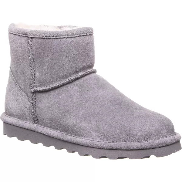imageBEARPAW Womens Alyssa Multiple Colors  Womens Ankle Boot  Womens Slip On Boot  Comfortable Winter BootGray Fog