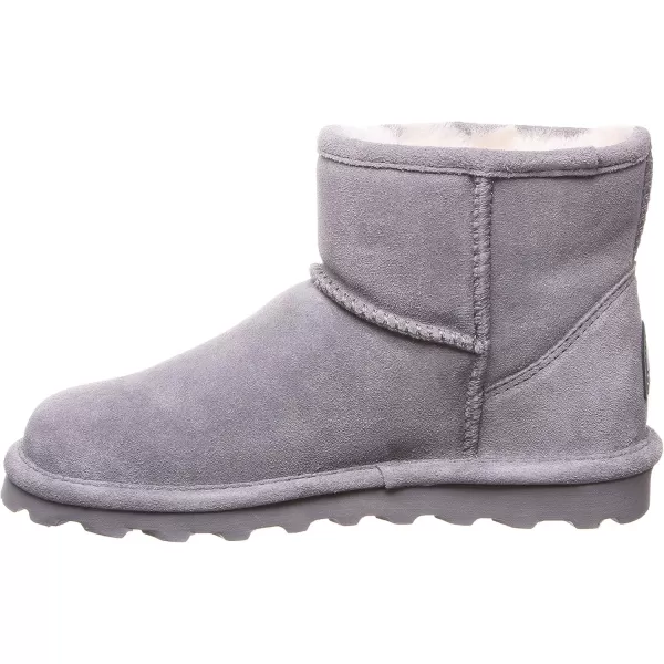 imageBEARPAW Womens Alyssa Multiple Colors  Womens Ankle Boot  Womens Slip On Boot  Comfortable Winter BootGray Fog