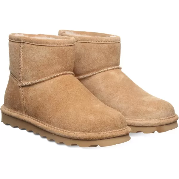 imageBEARPAW Womens Alyssa Multiple Colors  Womens Ankle Boot  Womens Slip On Boot  Comfortable Winter BootIced Coffee