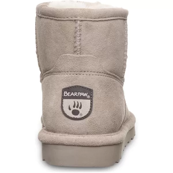 imageBEARPAW Womens Alyssa Multiple Colors  Womens Ankle Boot  Womens Slip On Boot  Comfortable Winter BootMushroom