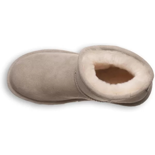 imageBEARPAW Womens Alyssa Multiple Colors  Womens Ankle Boot  Womens Slip On Boot  Comfortable Winter BootMushroom