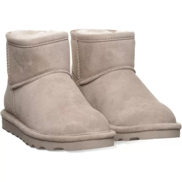 imageBEARPAW Womens Alyssa Multiple Colors  Womens Ankle Boot  Womens Slip On Boot  Comfortable Winter BootMushroom