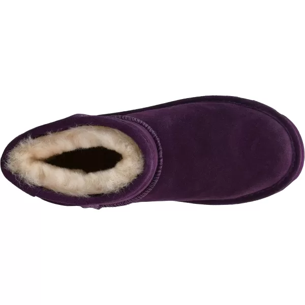 imageBEARPAW Womens Alyssa Multiple Colors  Womens Ankle Boot  Womens Slip On Boot  Comfortable Winter BootPlum