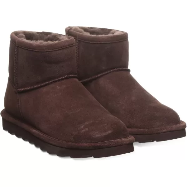 imageBEARPAW Womens Alyssa Multiple Colors  Womens Ankle Boot  Womens Slip On Boot  Comfortable Winter BootWalnut