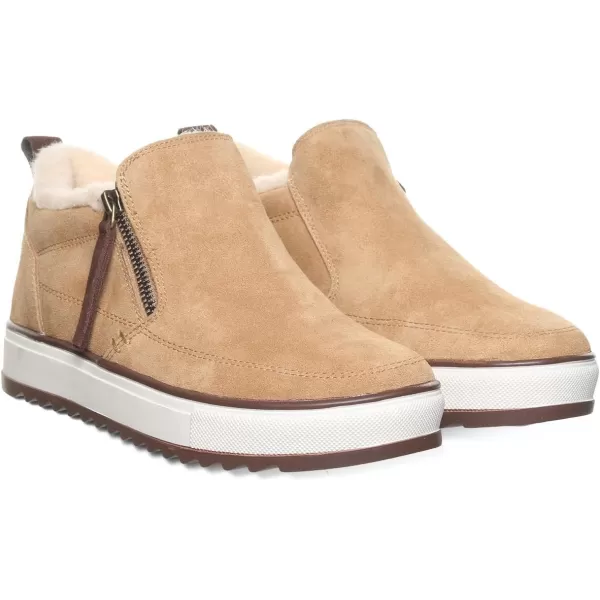 imageBEARPAW Womens Amanza Bootie  Womens Bootie Classic Suede with Zipper  Womens Shoes  Comfortable Winter Boot  Multiple Colors ampamp SizesIced Coffee