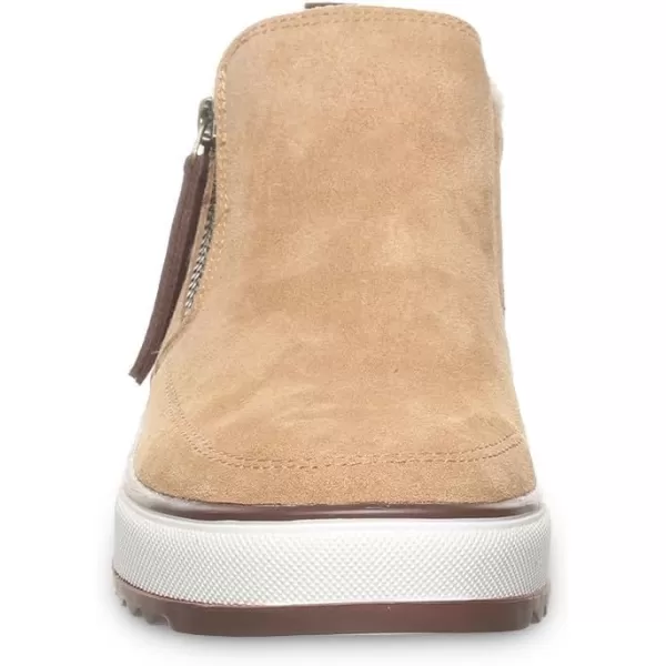 imageBEARPAW Womens Amanza Bootie  Womens Bootie Classic Suede with Zipper  Womens Shoes  Comfortable Winter Boot  Multiple Colors ampamp SizesIced Coffee