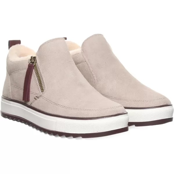 imageBEARPAW Womens Amanza Bootie  Womens Bootie Classic Suede with Zipper  Womens Shoes  Comfortable Winter Boot  Multiple Colors ampamp SizesMushroom