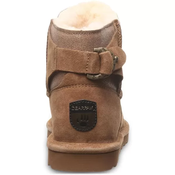 imageBEARPAW Womens Betty Multiple Colors  Womens Ankle Bootie  Womens Slip On Boot  Comfortable Winter BootHickory Caviar