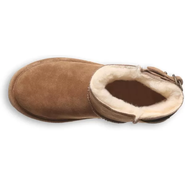 imageBEARPAW Womens Betty Multiple Colors  Womens Ankle Bootie  Womens Slip On Boot  Comfortable Winter BootHickory Caviar
