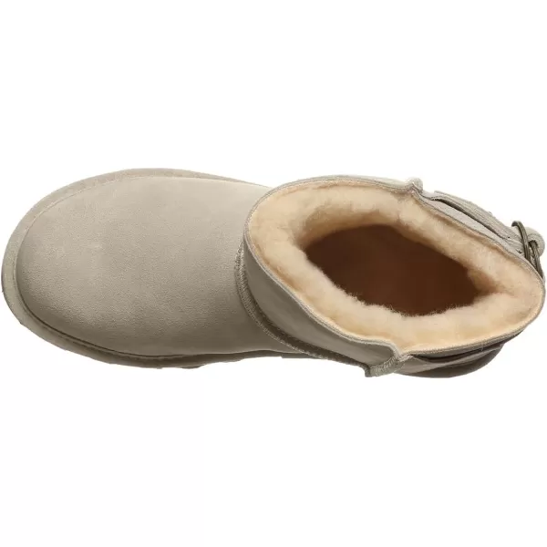 imageBEARPAW Womens Betty Multiple Colors  Womens Ankle Bootie  Womens Slip On Boot  Comfortable Winter BootWinter White Caviar