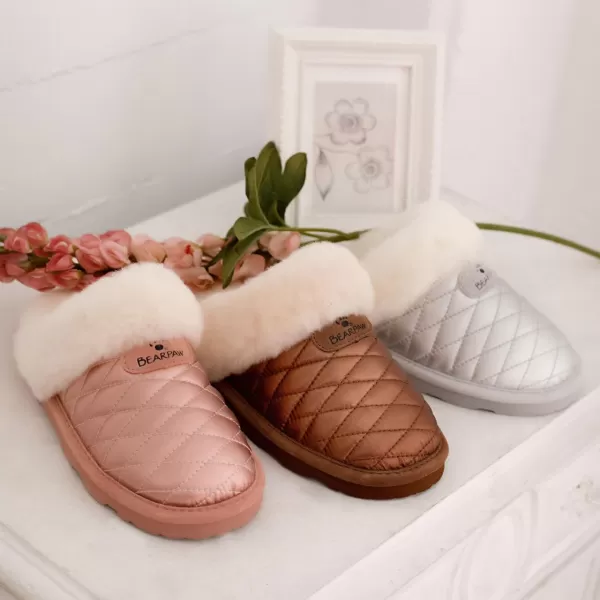 imageBEARPAW Womens Effie Multiple Colors  Womens Slipper  Womens Shoe  Comfortable ampamp LightweightSilver