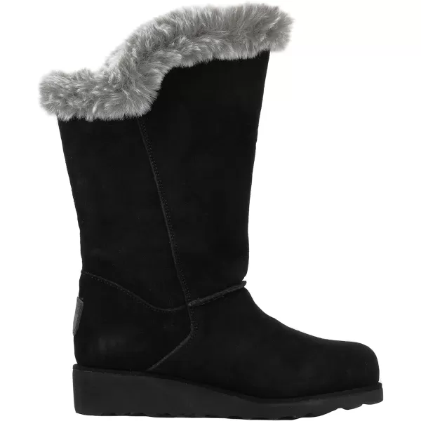 imageBEARPAW Womens Genevieve Multiple Colors  Womens Boot Classic Suede  Womens Slip On Boot  Comfortable Winter BootBlackGrey