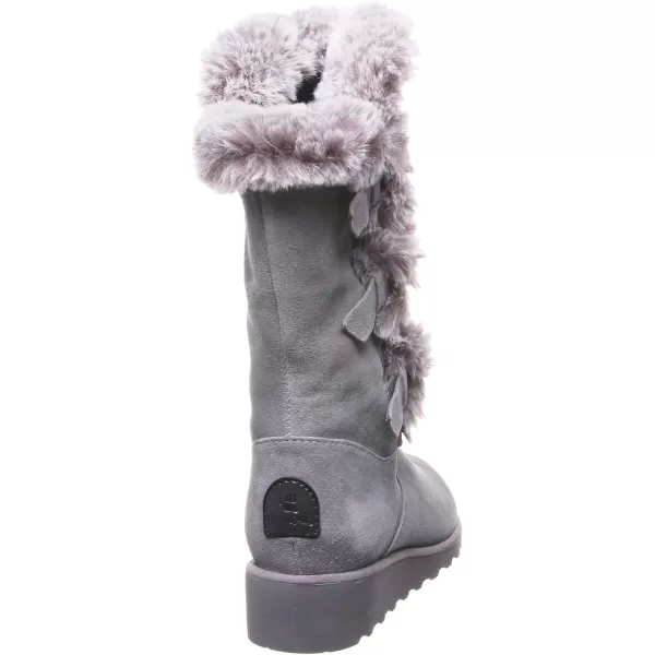 imageBEARPAW Womens Genevieve Multiple Colors  Womens Boot Classic Suede  Womens Slip On Boot  Comfortable Winter BootGray Fog