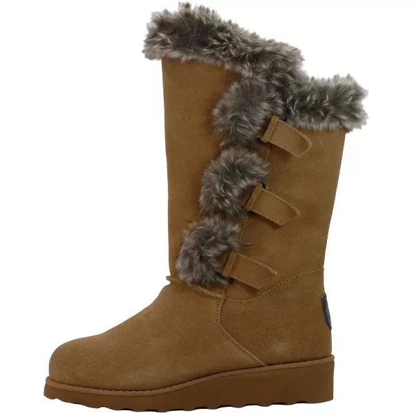 imageBEARPAW Womens Genevieve Multiple Colors  Womens Boot Classic Suede  Womens Slip On Boot  Comfortable Winter BootHickory