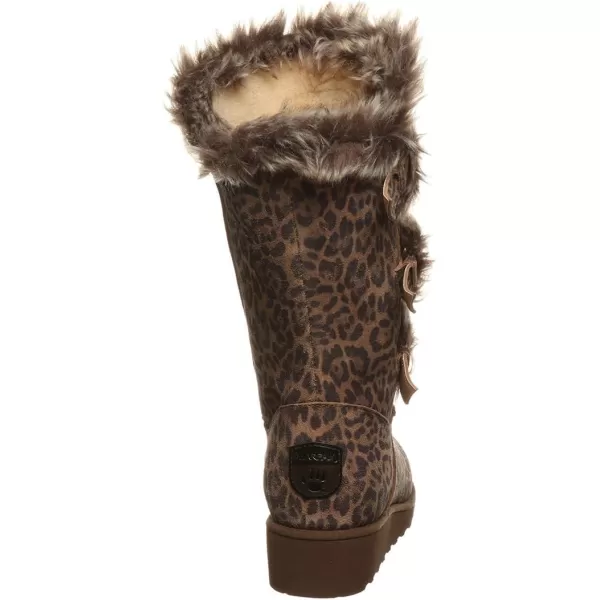 imageBEARPAW Womens Genevieve Multiple Colors  Womens Boot Classic Suede  Womens Slip On Boot  Comfortable Winter BootLeopard
