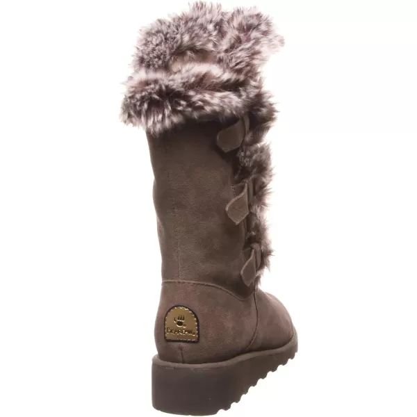 imageBEARPAW Womens Genevieve Multiple Colors  Womens Boot Classic Suede  Womens Slip On Boot  Comfortable Winter BootSeal Brown
