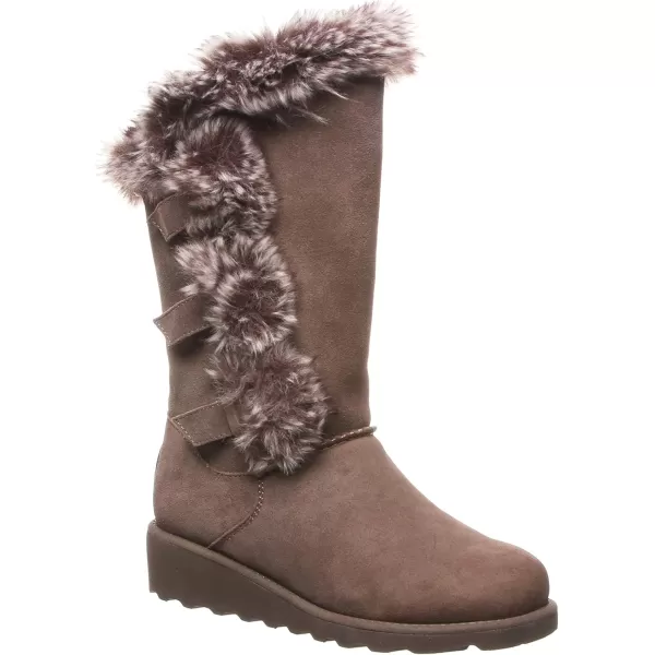 imageBEARPAW Womens Genevieve Multiple Colors  Womens Boot Classic Suede  Womens Slip On Boot  Comfortable Winter BootSeal Brown