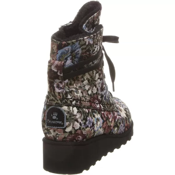 imageBEARPAW Womens Krista Multiple Colors  Womens Boot Classic Suede  Womens Slip On Boot  Comfortable Winter BootBlack Black Print 004