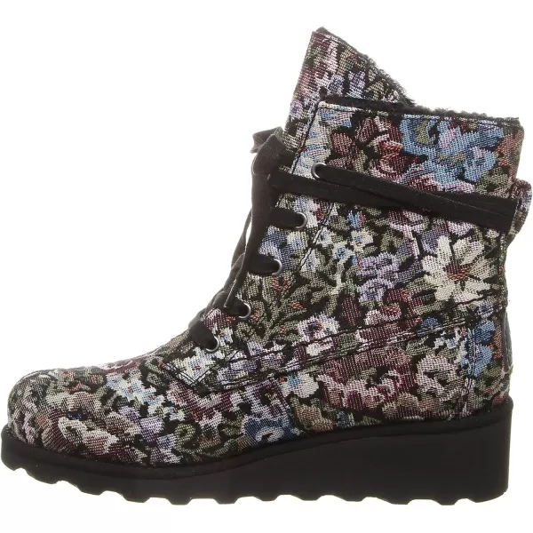 imageBEARPAW Womens Krista Multiple Colors  Womens Boot Classic Suede  Womens Slip On Boot  Comfortable Winter BootBlack Black Print 004