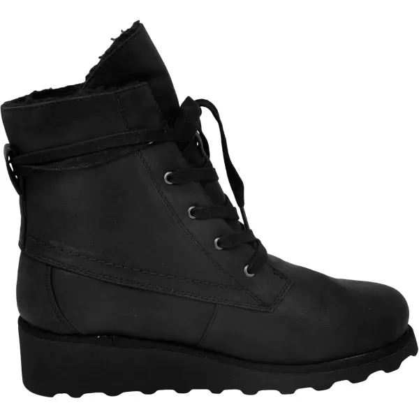 imageBEARPAW Womens Krista Multiple Colors  Womens Boot Classic Suede  Womens Slip On Boot  Comfortable Winter BootBlack Pu
