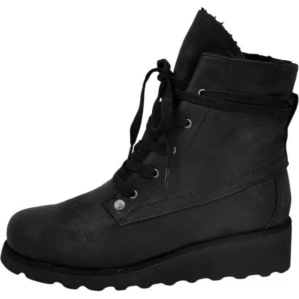 imageBEARPAW Womens Krista Multiple Colors  Womens Boot Classic Suede  Womens Slip On Boot  Comfortable Winter BootBlack Pu