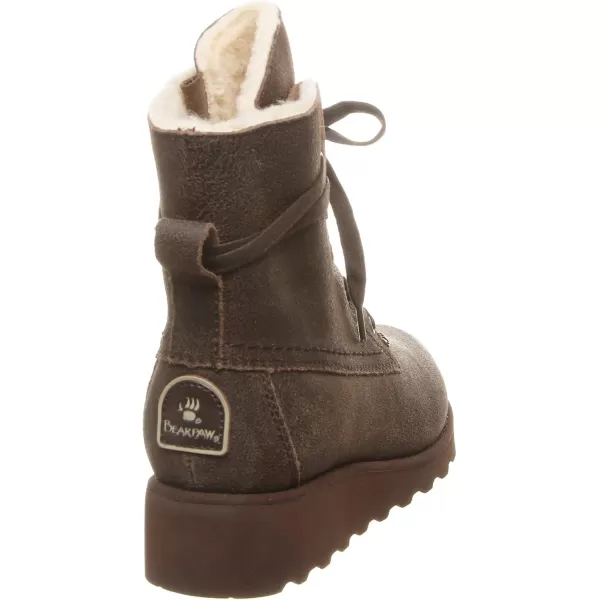 imageBEARPAW Womens Krista Multiple Colors  Womens Boot Classic Suede  Womens Slip On Boot  Comfortable Winter BootBrown Chestnut Distressed 221