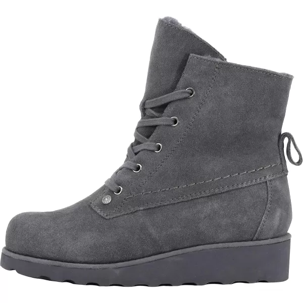 imageBEARPAW Womens Krista Multiple Colors  Womens Boot Classic Suede  Womens Slip On Boot  Comfortable Winter BootCharcoal