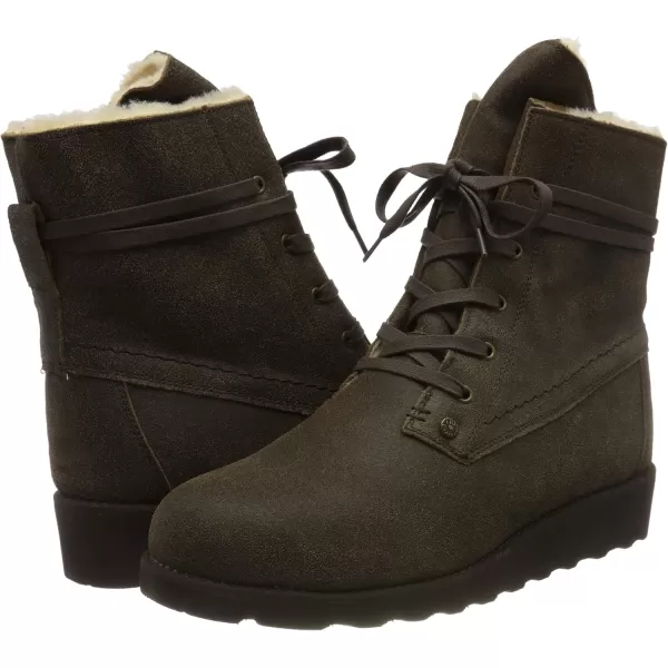 imageBEARPAW Womens Krista Multiple Colors  Womens Boot Classic Suede  Womens Slip On Boot  Comfortable Winter BootChesnut
