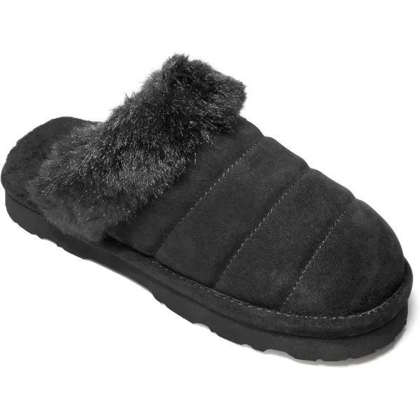 imageBEARPAW Womens Loki Style Quilted Slippers  3053W Jordyn  Cozy IndoorOutdoor House ShoeBlack