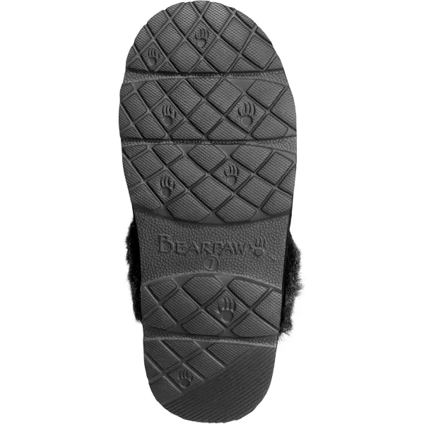 imageBEARPAW Womens Loki Style Quilted Slippers  3053W Jordyn  Cozy IndoorOutdoor House ShoeBlack