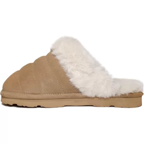 imageBEARPAW Womens Loki Style Quilted Slippers  3053W Jordyn  Cozy IndoorOutdoor House ShoeIced Coffee