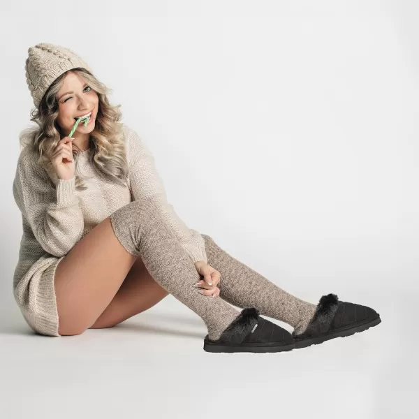 imageBEARPAW Womens Loki Style Quilted Slippers  3053W Jordyn  Cozy IndoorOutdoor House ShoeIced Coffee