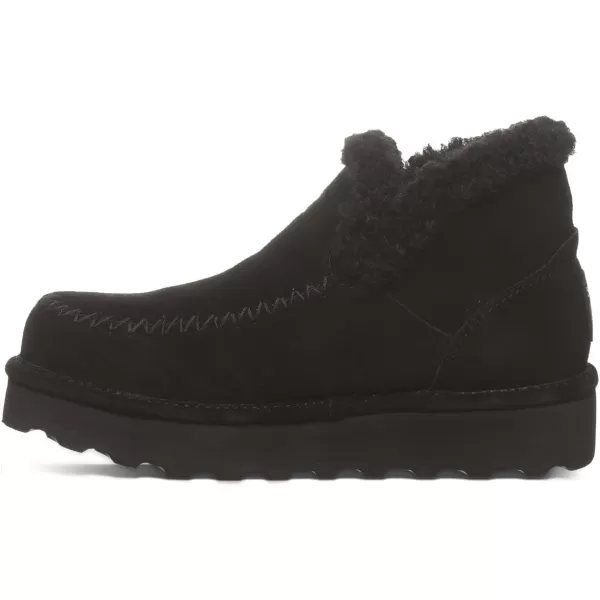 imageBEARPAW Womens Maeve Platform Lo  Womens Boot Classic Suede  Womens Slip On Boot  Comfortable Winter BootBlack Ii