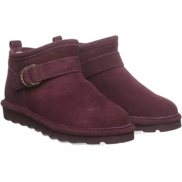 imageBEARPAW Womens Petite Boot Multiple Colors  Womens Ankle Boot  Womens Slip On Boot  Comfortable Winter BootEggplant