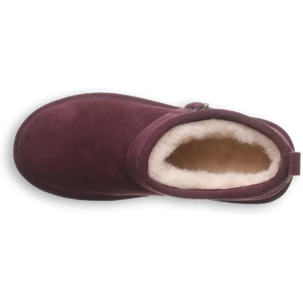 imageBEARPAW Womens Petite Boot Multiple Colors  Womens Ankle Boot  Womens Slip On Boot  Comfortable Winter BootEggplant