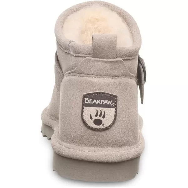 imageBEARPAW Womens Petite Boot Multiple Colors  Womens Ankle Boot  Womens Slip On Boot  Comfortable Winter BootMushroom