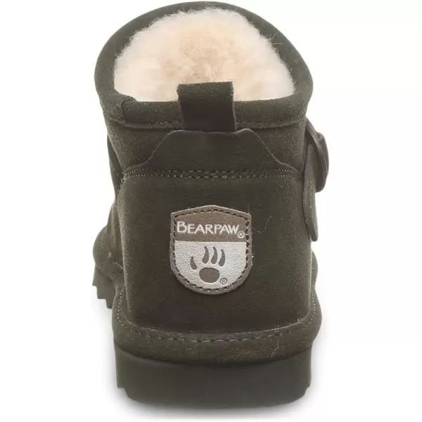 imageBEARPAW Womens Petite Boot Multiple Colors  Womens Ankle Boot  Womens Slip On Boot  Comfortable Winter BootSeaweed