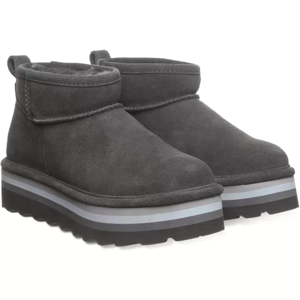 imageBEARPAW Womens Retro Shorty Boot  Womens Ankle Boot  Comfortable Winter BootGraphite