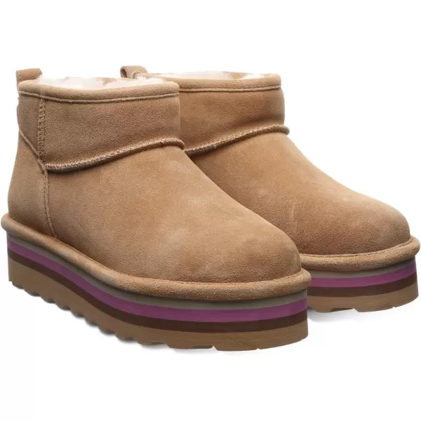 imageBEARPAW Womens Retro Shorty Boot  Womens Ankle Boot  Comfortable Winter BootIced Coffee