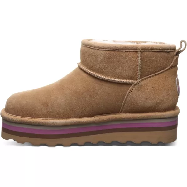 imageBEARPAW Womens Retro Shorty Boot  Womens Ankle Boot  Comfortable Winter BootIced Coffee