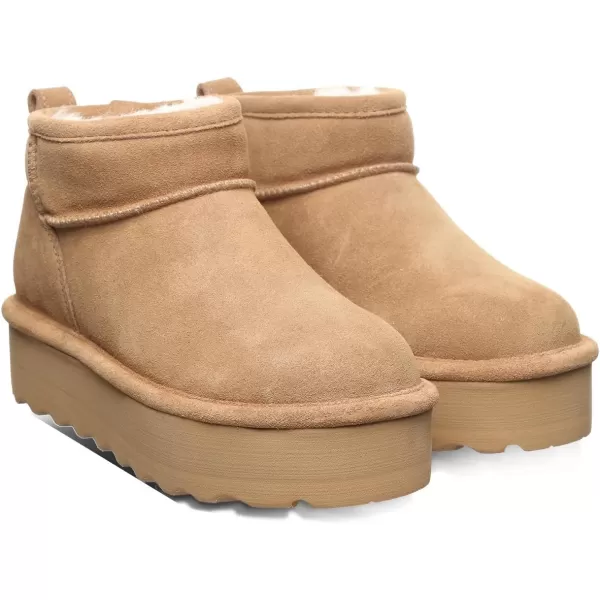 imageBEARPAW Womens Retro Shorty Boot  Womens Ankle Boot  Comfortable Winter BootIced Coffee Solid