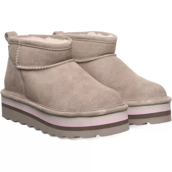 imageBEARPAW Womens Retro Shorty Boot  Womens Ankle Boot  Comfortable Winter BootStone