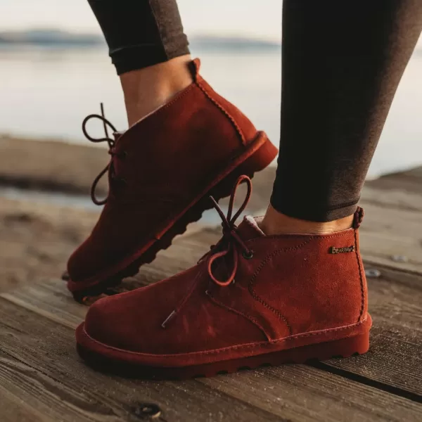 imageBEARPAW Womens Skye Multiple Colors  Womens Chukka Bootie  Womens Slip On Boot  Comfortable Winter BootBeet