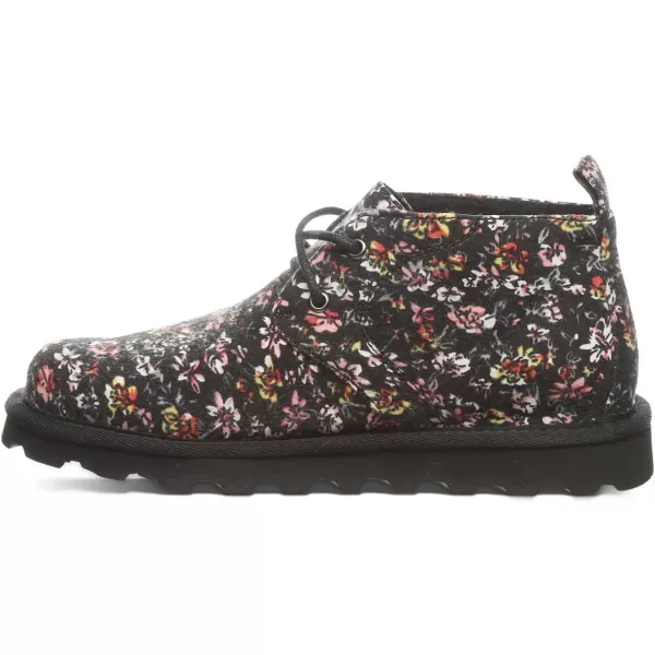imageBEARPAW Womens Skye Multiple Colors  Womens Chukka Bootie  Womens Slip On Boot  Comfortable Winter BootBlack Floral