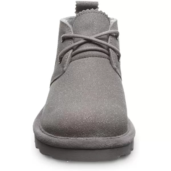 imageBEARPAW Womens Skye Multiple Colors  Womens Chukka Bootie  Womens Slip On Boot  Comfortable Winter BootGray Fog Caviar